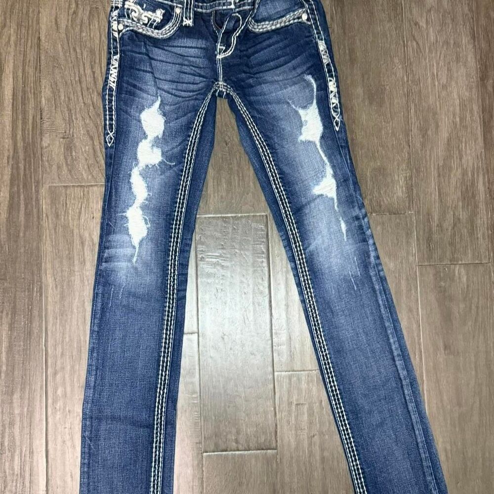 Rockrevival Women's Blue and Navy Jeans